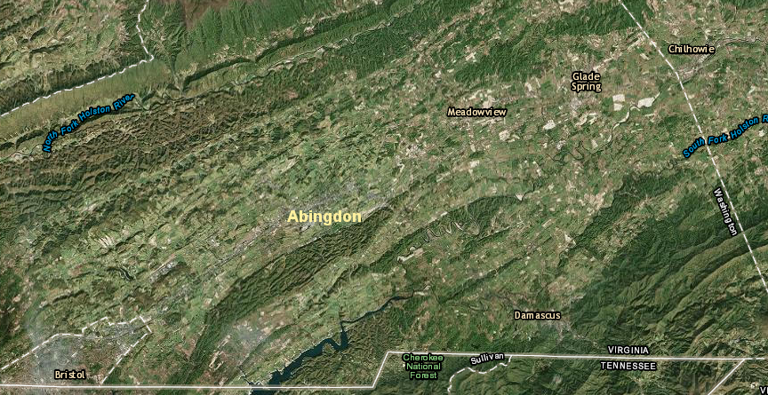Abingdon is the county seat of Washington County, which has less than 55,000 residents - but Abingdon is on I-81, only a 5-hour drive from DC