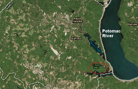 Crows Nest Natural Area Preserve is located between Accokeek and Potomac Creeks, tributaries of the Potomac River