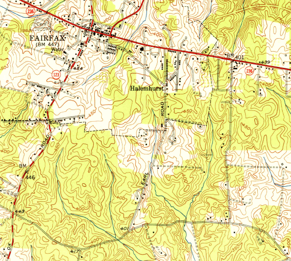 site of future George Mason University Fairfax Campus, in 1951