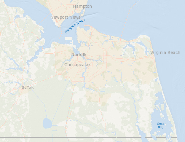 False Cape State Park, at the southeastern corner of Virginia, is located between Back Bay and the Atlantic Ocean