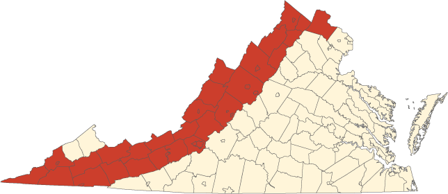 karst is common in the Vally and Ridge physiographic province, but the Piedmont has significant karst acreage in only Loudoun County (how about the Appalachian Plateau?)
