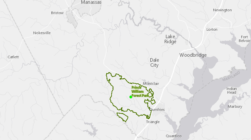 Prince William Forest Park was managed by the National Park Service, but Federal officials allowed racial segregation there to avoid conflict with state laws and traditions