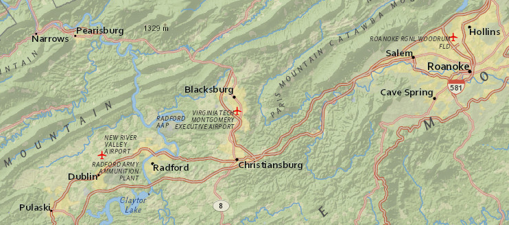 within Radford's city boundaries, the City Council makes the land use decisions and determines through zoning whether a parcel can be developed with houses or as a gas station - Who makes those decisions in Blacksburg?  Who makes those decisions for the portion of Montgomery County that separates the town and the city?