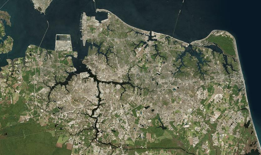 if urban/suburban land use blends together without rural farmland separating cities, why should separate political boundaries between Norfolk/Portsmouth/Virginia Beach be maintained?