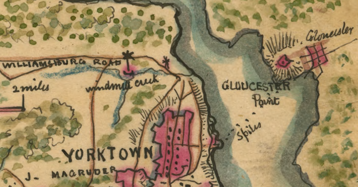 the windmill at Yorktown in the 1700's was used to grind corn, and Civil War maps recorded the persistence of the place name