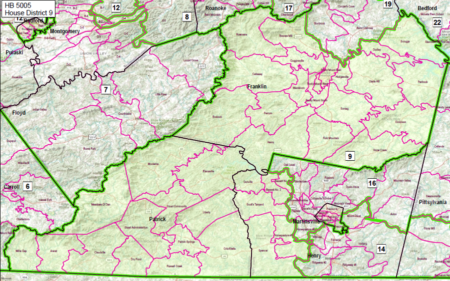 there was no 10th District in Southside Virginia after the Republican-controlled 2011 redistricting for the Virginia House of Delegates