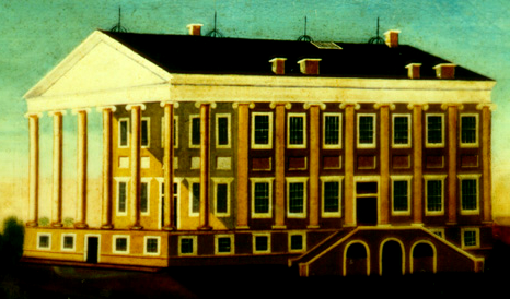 the paint scheme for the Virginia State Capitol, prior to the coating with stucco, is not well understood but may have included contrasting colors