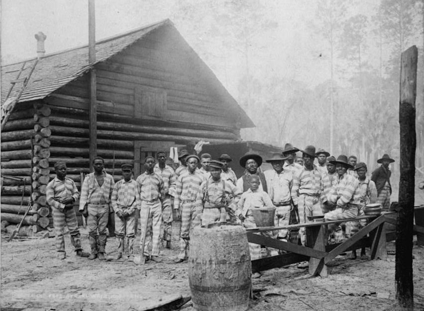 after the Civil War, chain gangs were used to force black Virginians to provide unpaid labor