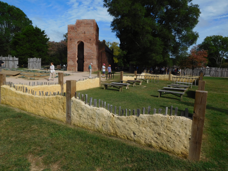 the General Assembly started meeting in 1619 in the church at Jamestown, which archeologists have located and partially reconstructed just west of the brick church that was built later in the 1600's