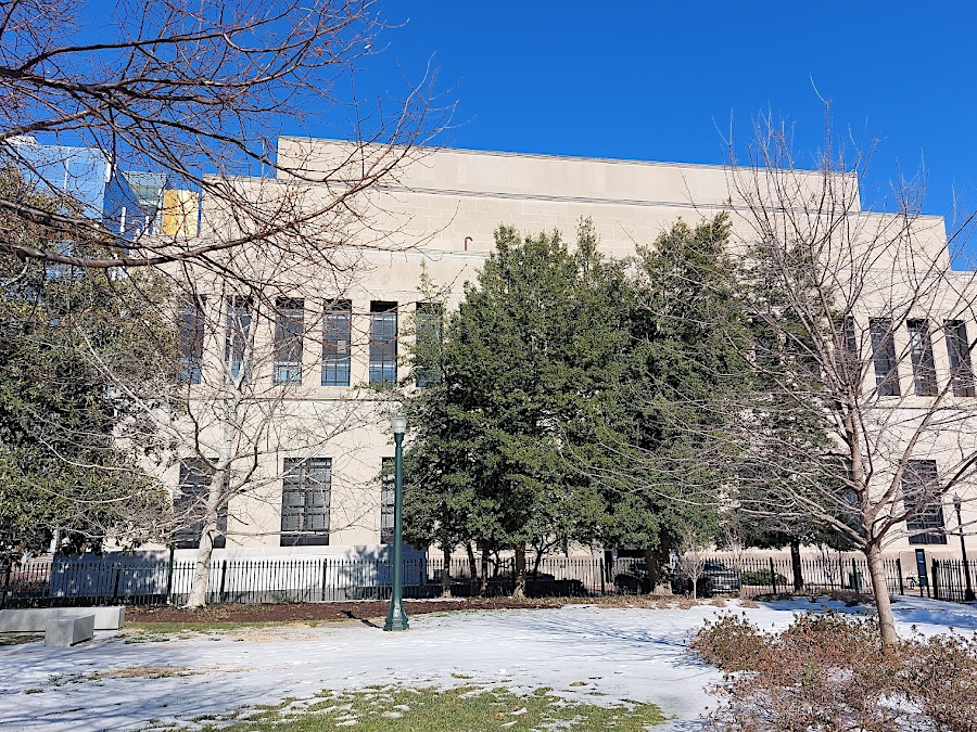 Patrick Henry Building, as seen from the State Capitol