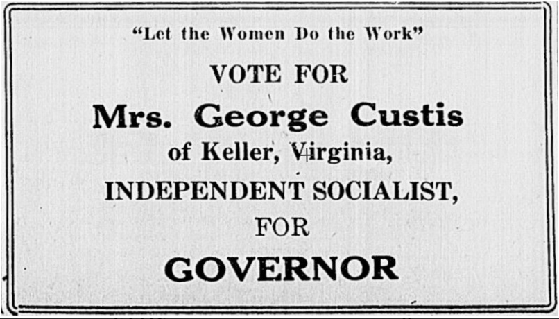 one woman ran for governor in 1921