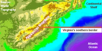 Virginia's continental shelf
