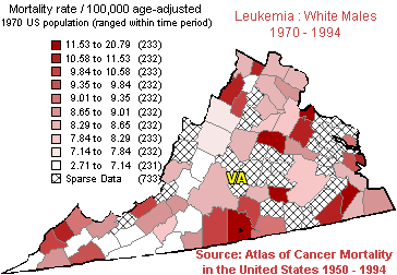 leukemia mortality map