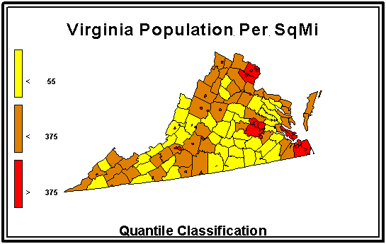 Virginia Population Density