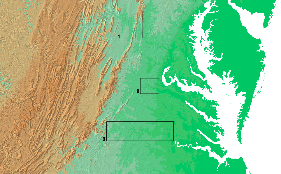 Virginia topography