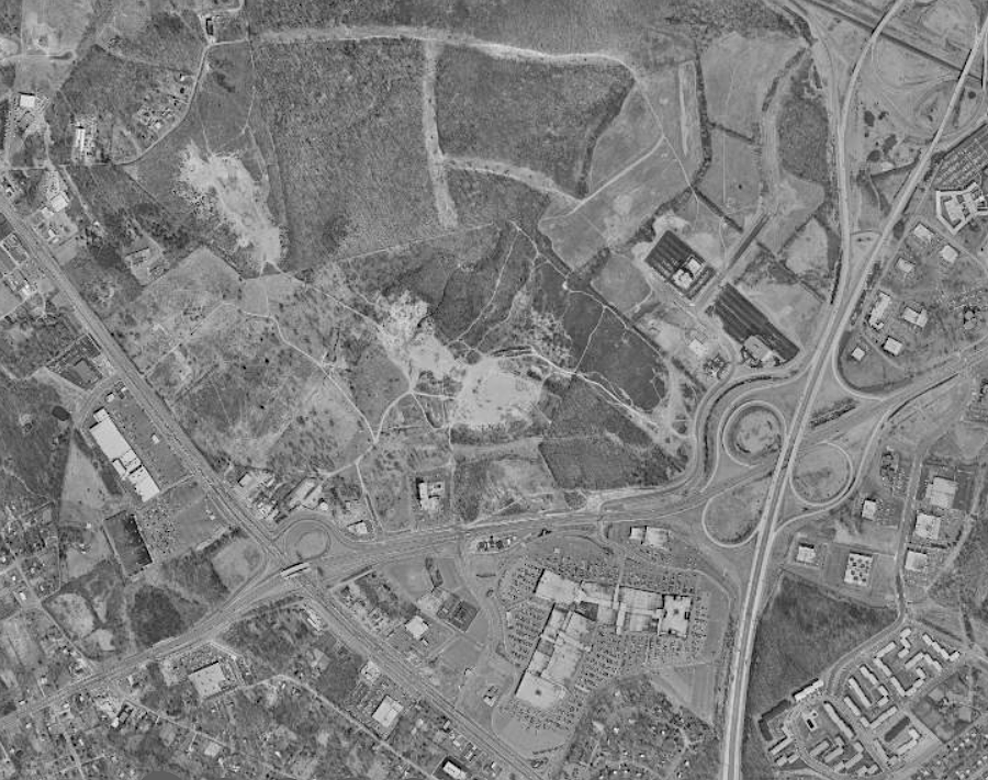Tysons in 1960, 1972, 1980, 1997, and 2023