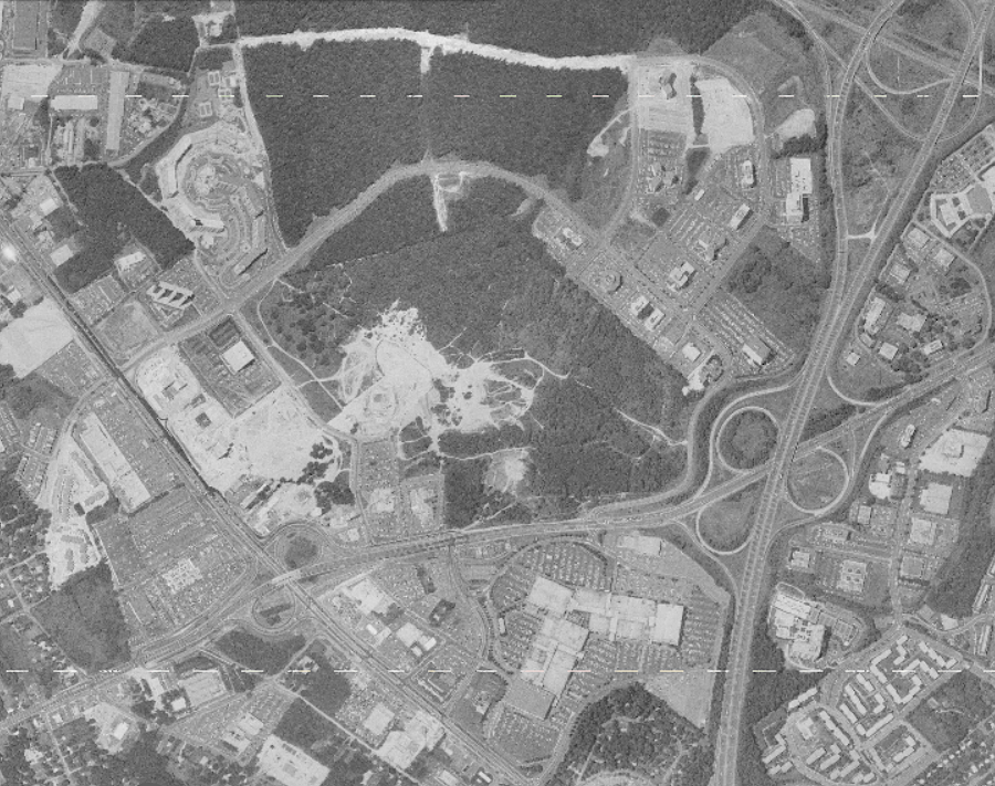 Tysons in 1960, 1972, 1980, 1997, and 2023