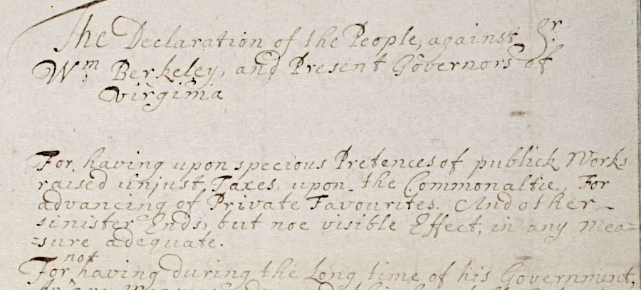 Bacon's Rebellion (1676–1677) - Encyclopedia Virginia