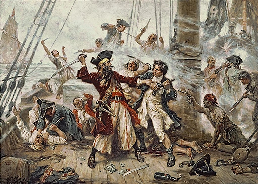 Virginia Gov. Alexander Spotswood send a military force into North Carolina in 1718 that killed the pirate Blackbeard