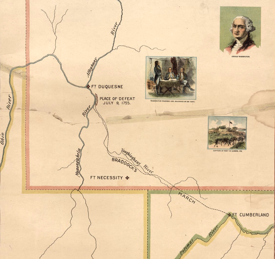 with support from Virginians who wanted better access to the Ohio River, Braddock directed his army to cut a road from Fort Cumberland (now Cumberland, Maryland) to Fort Duquesne