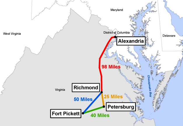 Fort Pickett was preferred over the Federal Law Enforcement Training Center (FLETC) at Glynco, Georgia in part because the Virginia location was closer to other State Department offices and training facilities in DC and Arlington