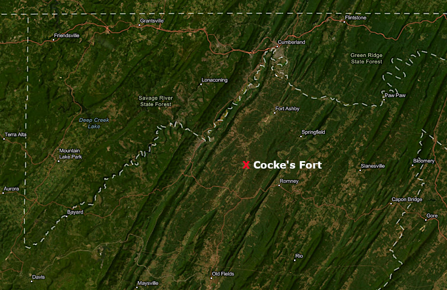 in 1756, Washington proposed placing 500 militia at Cocke's Fort and 250 men at Dickenson's Fort