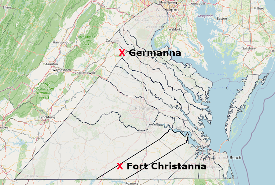 after the outbreak of the Tuscarora War in 1711, Governor Spotswood got two forts built on the western edge of colonial settlement