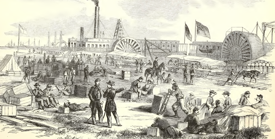 during the Civil War Fort Monroe stockpiled and shipped supplies, and served as a hospital