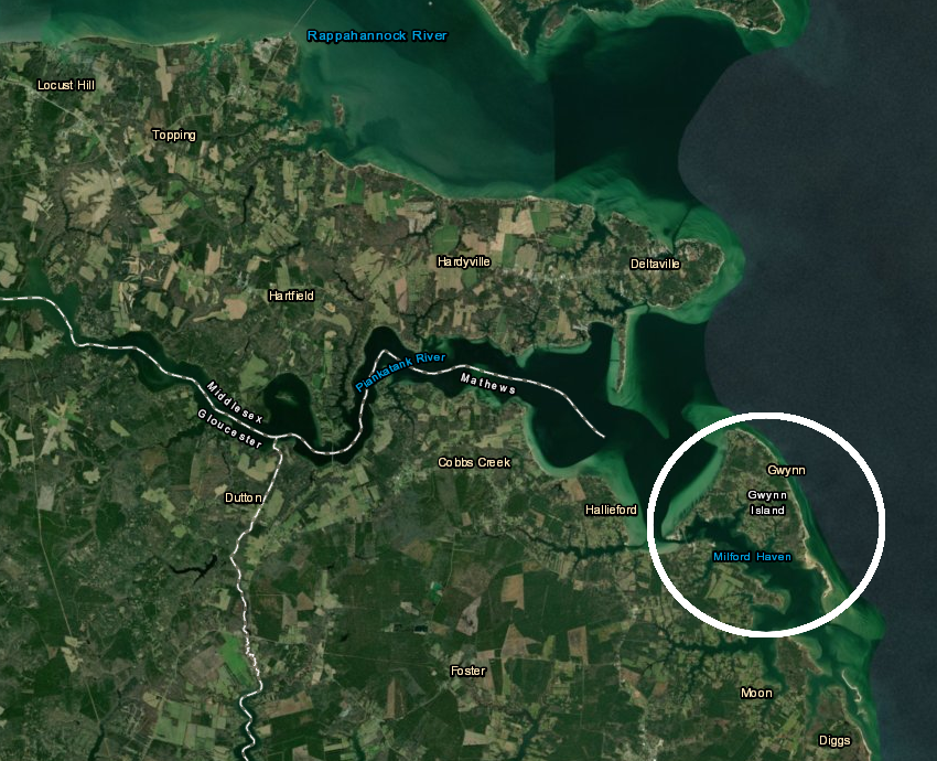 Lord Dunmore fled to Gwynn's Island in 1776, before finally abandoning Virginia