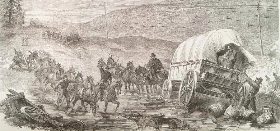 during the Civil War, fighting between large units was rare between January-April because roads were too muddy and forage for horses was too scarce