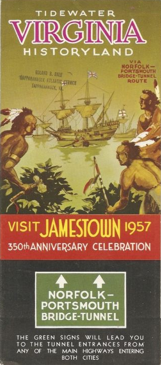 brochure celebrating 350th anniversary of Jamestown in 1957