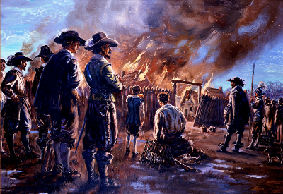 Jamestown colonists built a fort in 1607 - but it accidentally burned in 1608