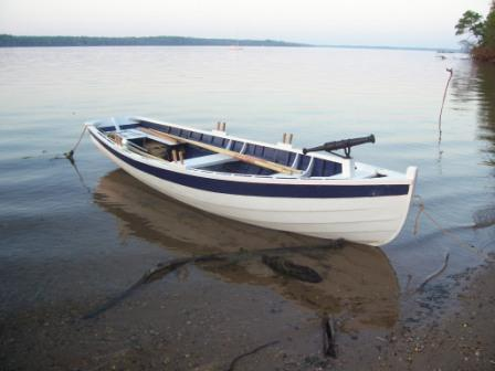 the tender seized by Hampton residents may have resembled this 16' skiff created by the HM Sloop Otter living history reenactors