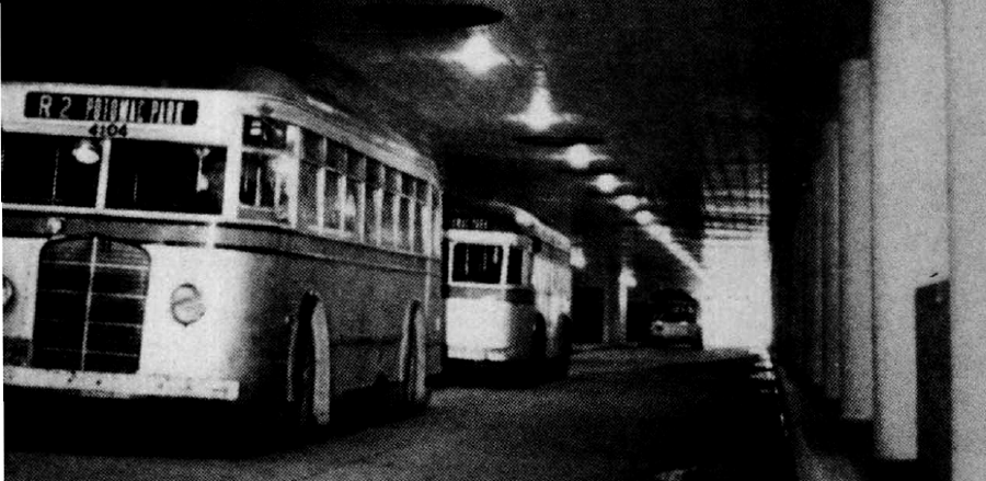 the Pentagon was built with traffic tunnels for bus and taxi service