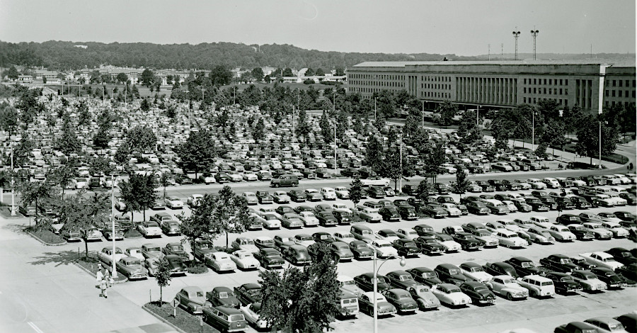 South Parking Lot at the Pentagon in 1953