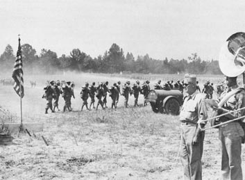 the first medical trainees arrived at Camp Pickett after a 3-day, 40-mile march from Camp Lee