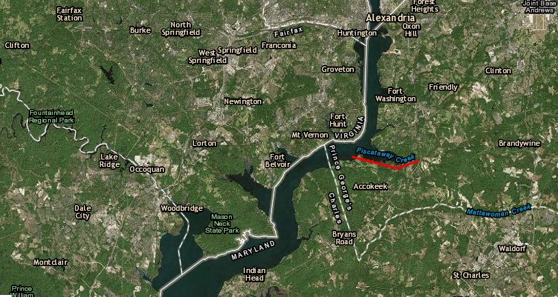 the Susquehannocks settled on Piscataway Creek, after the Maryland colony convinced them to move west to the Potomac River