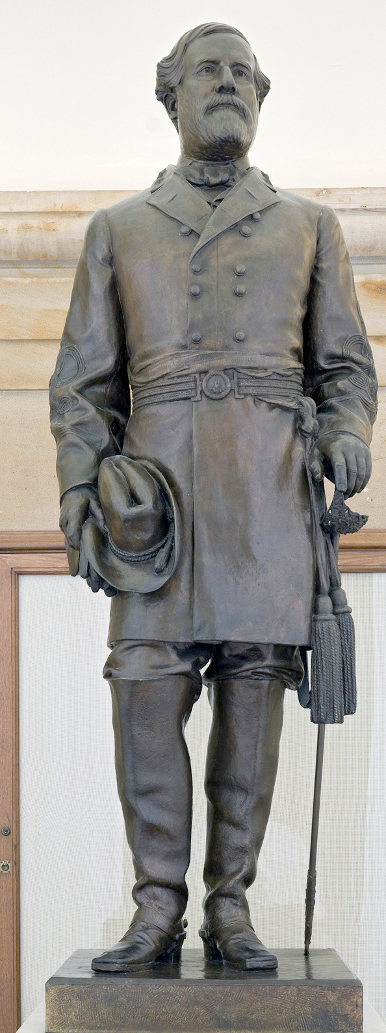 in 1909, Virginia donated a statue of Robert E. Lee and it is displayed in the National Statuary Hall Collection in the US Capitol