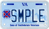 Sons of Confederate Veterans license plate