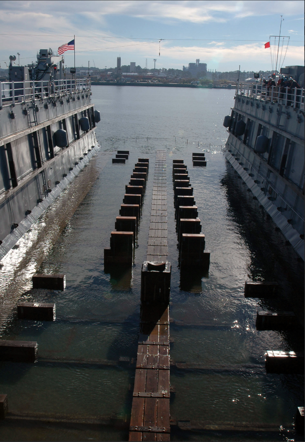 auxiliary drydocks, such as the USS Dynamic at Little Creek, are located outside of the US Navy shipyards