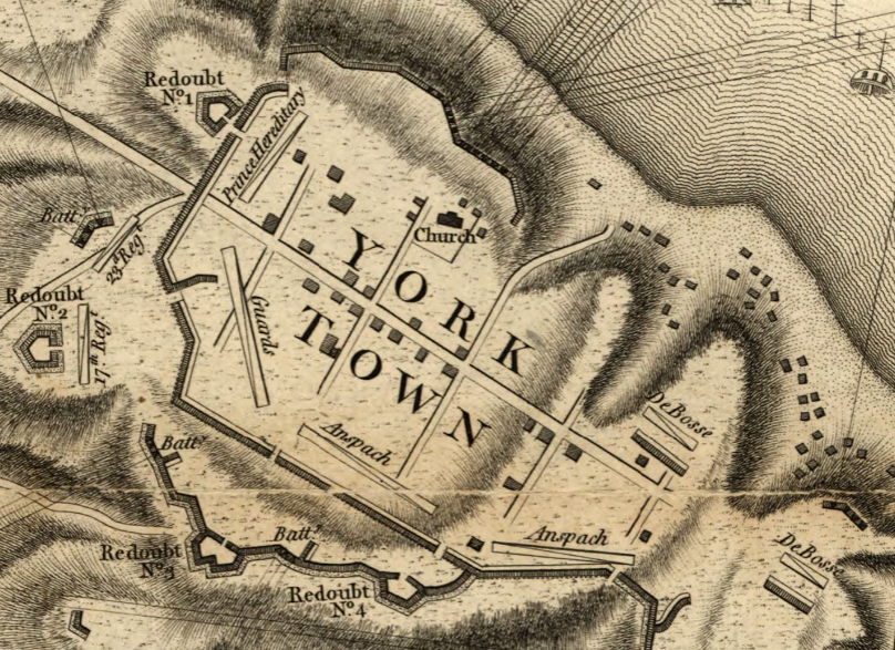 Lord Cornwallis fortified Yorktown, with the expectation that reinforcements would arrive from New York before his base could be captured through a siege by French and America armies