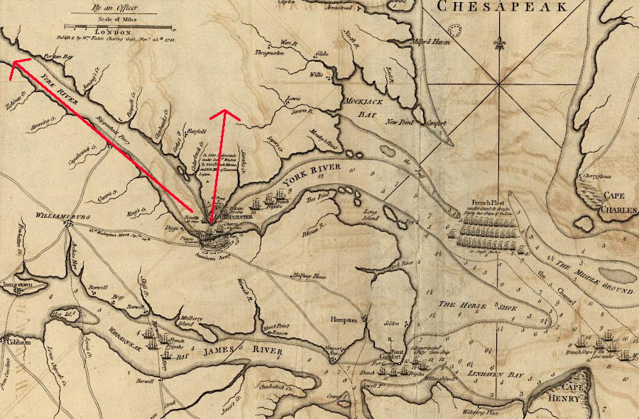 Lafayette blocked the path south to North Carolina, but Cornwallis had two other escape routes from Yorktown until Washington and Rochambeau arrived