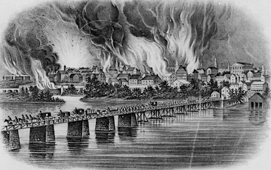the Confederate treasure was taken south to Danville when Richmond was evacuated on April 3, 1865