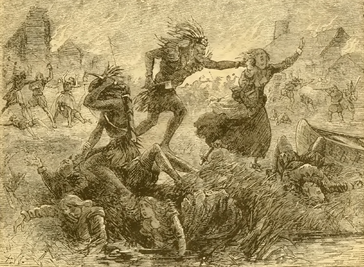 schoolbooks until the late 1900's described the 1622 uprising as a massacre, and occasionally depicted the Native Americans in the dress of tribes on the Great Plains