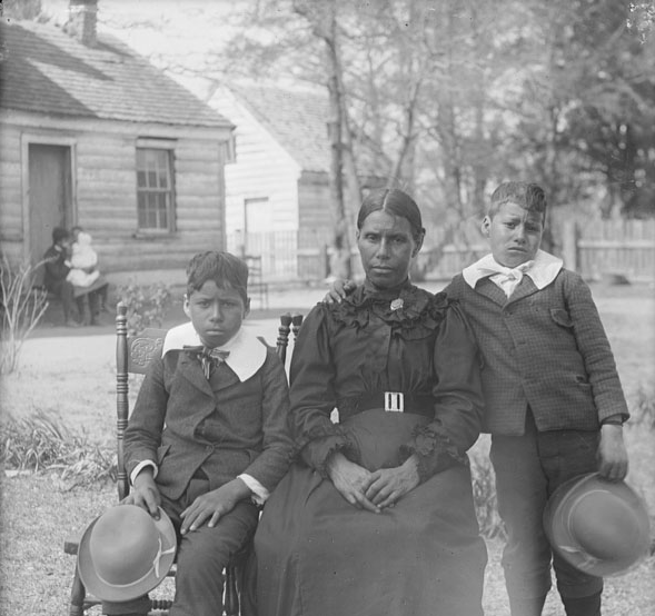 three members of the Chickahominy in 1900
