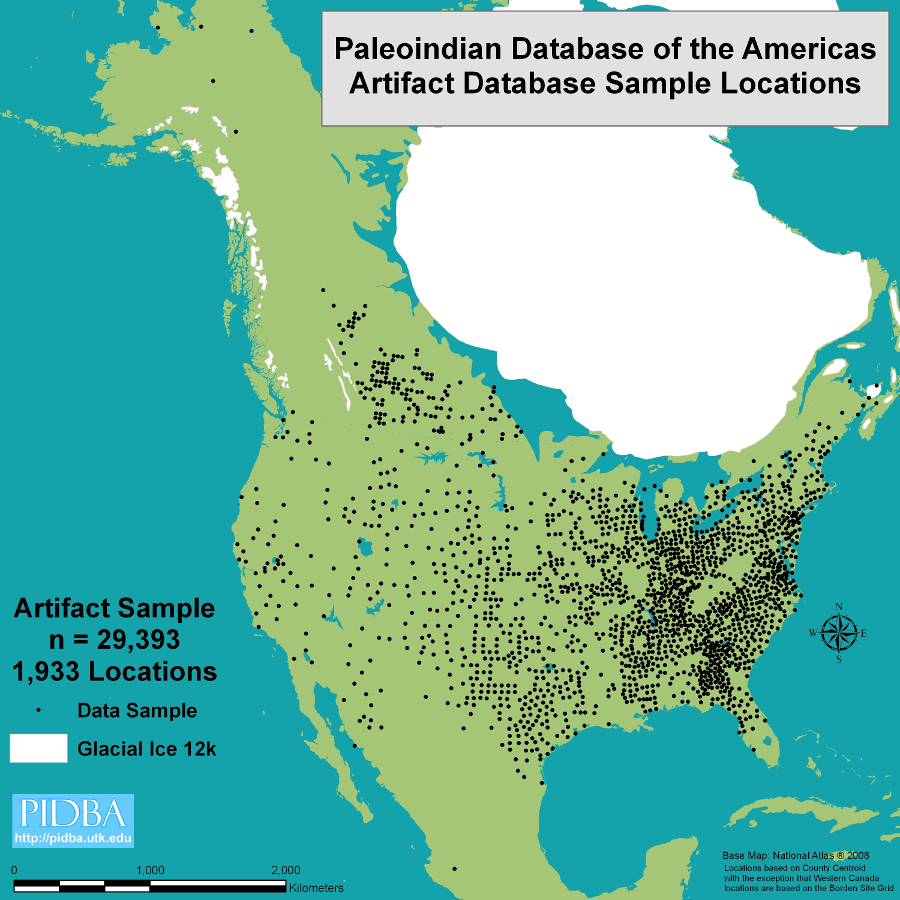 based on where Clovis points have been found, that shape may have been developed initially in eastern North America and spread westward by cultural diffusion
