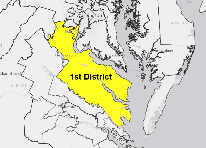 Rep. Rob Wittman's district included much of the territory in Tidewater Virginia once controlled by Powhatan's paramount chiefdom