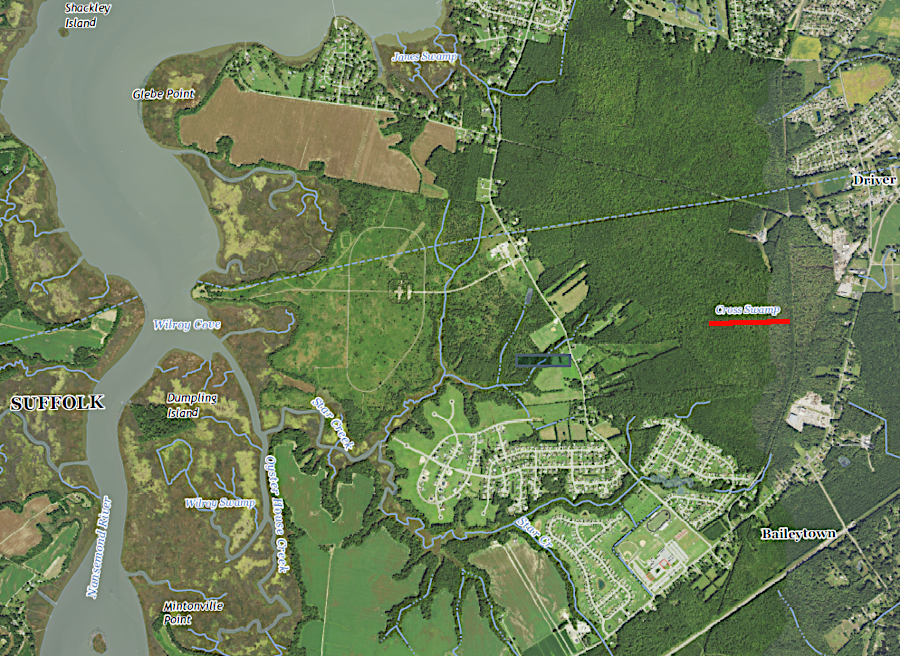 the Nansemond Indian Nation acquired 508 acres at Cross Swamp in 2022