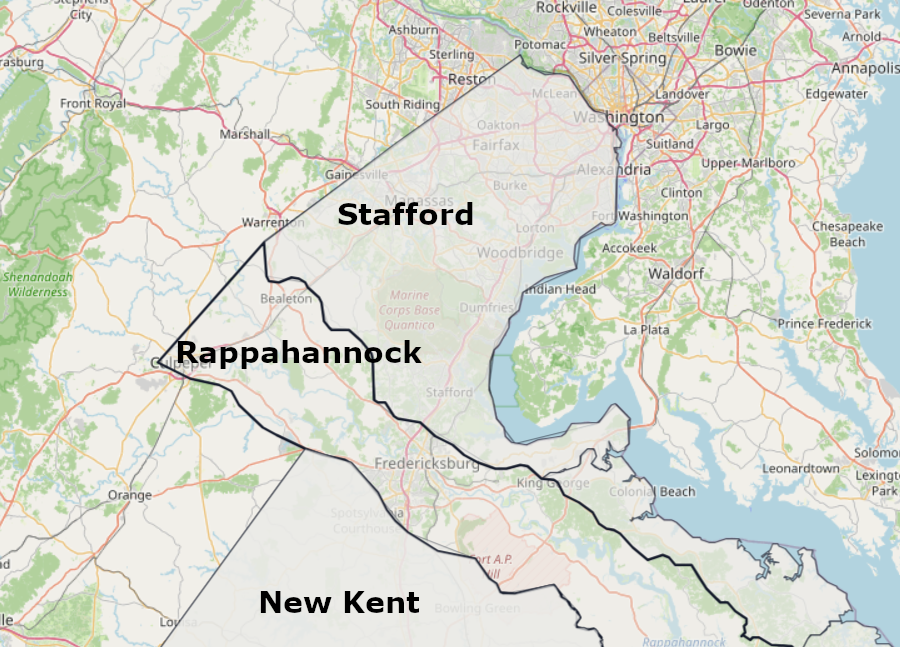 during the Susquehannock War in 1675, colonists were terrorized in the backcountry of Stafford and Rappahannock counties
