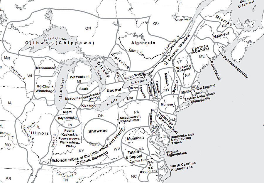when English colonists arrived in 1607, there were many different Native American societies in North America
